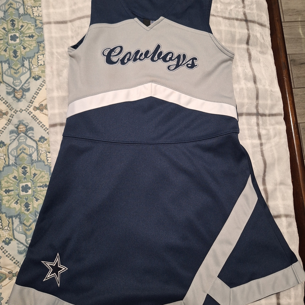 NFL Navy and Gray 'Cowboys' Girls Cheer Dress